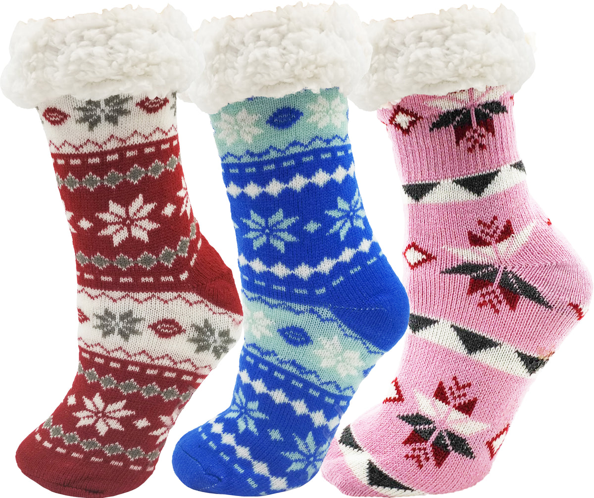 3 Pairs Women Winter Warm Soft Socks