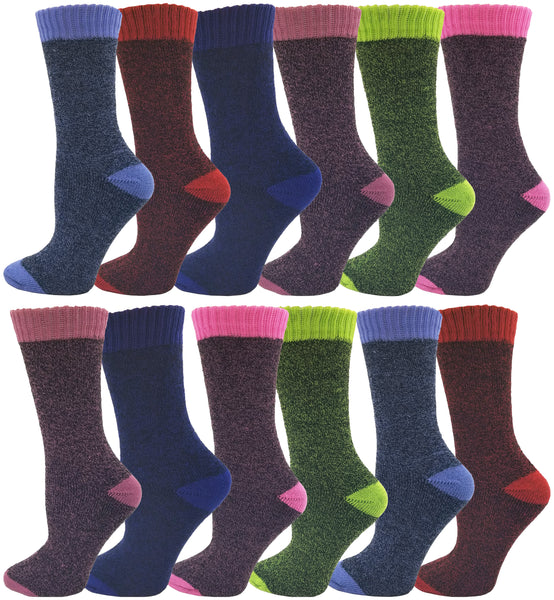 Women's Brushed Thermal Socks (12 Pack)