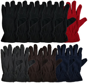 Women's Fleece Gloves (12 Pairs)