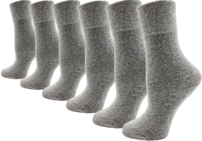 Women's Bamboo Dress Socks - Gray (6 Pack)